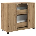 vidaXL Cabinet de salle de bain chêne artisanal 76 5 x 35 x 64 cm