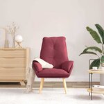 vidaXL fauteuil Bordeaux 69 x 74 x 93 cm Tissu et Contreplaqué