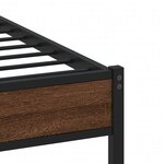 vidaXL Cadre de lit sans matelas chêne marron 160x200 cm