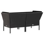 Salon de jardin meuble d'extérieur ensemble de mobilier 6 pièces avec coussins résine tressée noir 02_0016918