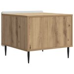 vidaXL Table basse Chêne artisanal 49 x 50 x 42 cm Bois d'ingénierie