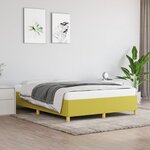 vidaXL Cadre de lit Vert 140x190 cm Tissu