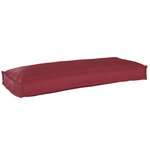 vidaXL Coussin palette pour banc rouge vin 100x40x8 cm en tissu Oxford