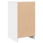 vidaXL Buffet avec tiroir Blanc 40 x 41 x 75 cm Bois d'ingénierie