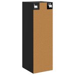 vidaXL Cabinet de Salle de Bain Mural Noir 33 x 34 5 x 100 cm