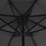 vidaXL Parasol de jardin avec base portable anthracite