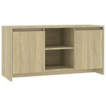 vidaXL Meuble TV Chêne sonoma 102x37 5x52 5 cm Bois d'ingénierie