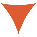 vidaXL Voile d'ombrage 160 g/m² triangulaire orange 3 6x3 6x3 6 m PEHD