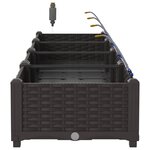 vidaXL Pots de jardin Marron 160 x 40 x 22 cm Acier