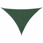 vidaXL Voile parasol tissu oxford triangulaire 5x5x6 m vert foncé