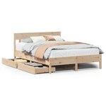 vidaXL Cadre de lit sans matelas 120x200 cm bois de pin massif