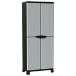 vidaXL Armoire en plastique 68x39x171 5 cm Design de rotin