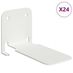 vidaXL Étagère Flottante Invisible 24 pc Blanc 6 x 11 x 6 5 cm