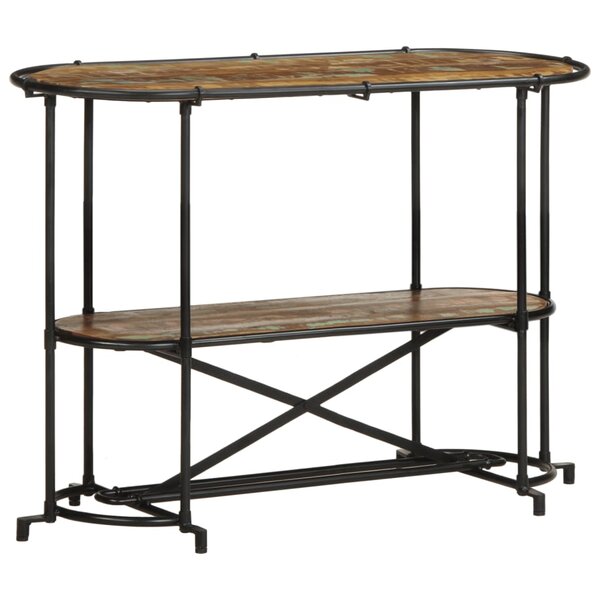 vidaXL Table console 110x42x76 cm bois massif de récupération