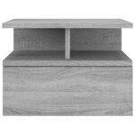 vidaXL Tables de chevet flottantes 2 Pièces Sonoma gris 40x31x27 cm