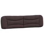 vidaXL Cadre de lit sans matelas Hvar marron foncé 200x200 cm tissu