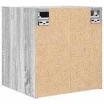 vidaXL Tables de chevet murales 2 Pièces sonoma gris 38x34x40 cm