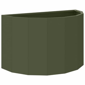 vidaXL Jardinière Vert olive 60 x 30 x 35 cm Acier