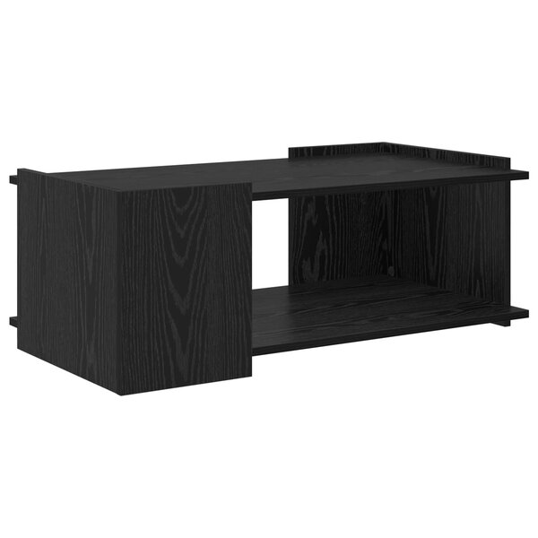 vidaXL Table basse Chêne noir 90 x 50 x 33 cm Bois d'ingénierie