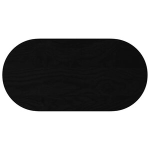 vidaXL Dessus de table marron foncé 80x40x4 cm bois chêne massif ovale