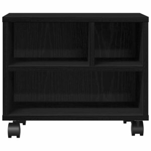 vidaXL Support d'imprimante avec stockage Chêne noir 41 x 32 x 33.5 cm