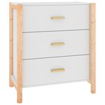 vidaXL Buffet Blanc 62x38x70 cm Bois d'ingénierie