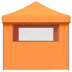 vidaXL Tente de fête 279 x 410 x 315 cm Orange Tissu Oxford