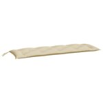 vidaXL Coussins de banc de jardin 2 Pièces beige 150x50x7 cm tissu Oxford