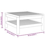 vidaXL Table basse 65x65x35 cm Bois d'acacia solide