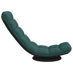 VidaXL Fauteuil de sol pivotant vert foncé 70x51x79 cm tissu