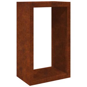 VidaXL Étagère à bois 60x40x100 cm acier résistant aux intempéries