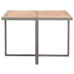 vidaXL Salon de jardin 9 Pièces avec coussins Résine tressée Anthracite
