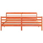 vidaXL Cadre de lit sans matelas cire marron 180x200cm bois pin massif