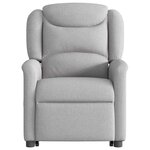 vidaXL Fauteuil inclinable gris nuage tissu