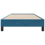 vidaXL Cadre de lit sans matelas bleu foncé 90x210 cm velours