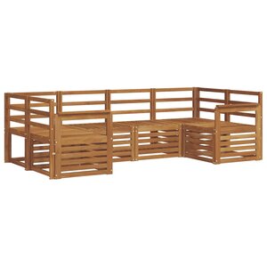 vidaXL Ensemble de canapés d'extérieur 6 pc Naturel