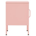vidaXL Tables de chevet 2 Pièces Rose 35x35x51 cm Acier