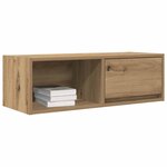 vidaXL Meuble TV chêne artisanal 80x31x25 5 cm bois d'ingénierie
