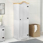 vidaXL Armoires Blanc 55 x 52 x 170 cm Pin massif