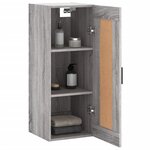 vidaXL Armoire murale sonoma gris 34 5x34x90 cm bois d'ingénierie
