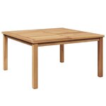 vidaXL Table basse Marron 85 x 85 x 45 cm Bois de teck solide