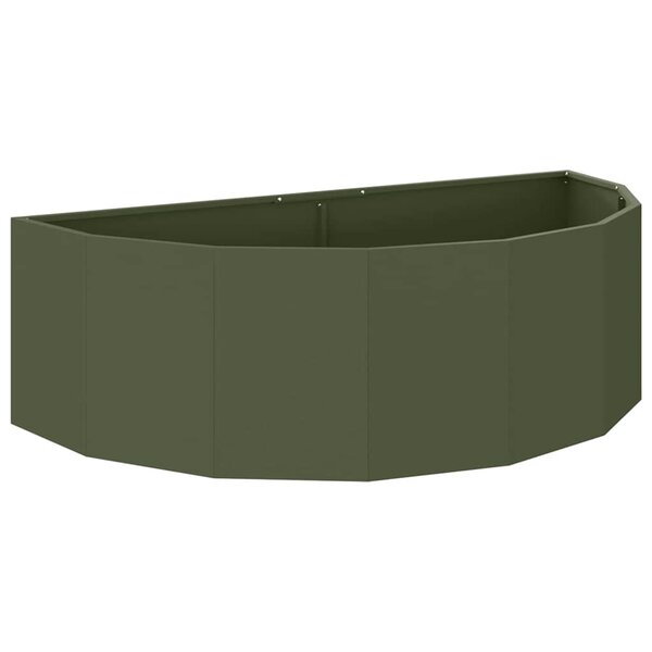 vidaXL Jardinière Vert olive 120 x 60 x 35 cm Acier