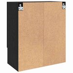 vidaXL Meuble mural Chêne noir 60 x 31 x 70 cm Bois d'ingénierie