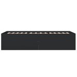 vidaXL Cadre de lit sans matelas noir 100x200 cm