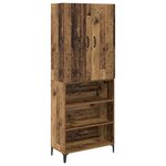 vidaXL Haut Armoire Bois Ancien 69 5 x 34 x 180 cm Bois d'ingénierie