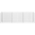 vidaXL Lit surélevé à gabion Acier galvanisé 270x30x90 cm