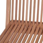 vidaXL Chaises pliables de jardin lot de 4 Bois de teck solide