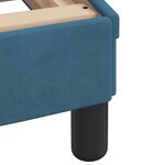 vidaXL Cadre de lit avec tête de lit Dover bleu 90x200 cm velours