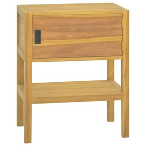 vidaXL Armoire de salle de bain 60x40x75 cm Bois de teck solide