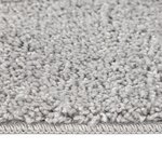 Tapis shaggy vidaXL avec support en latex Gris 160x160 cm